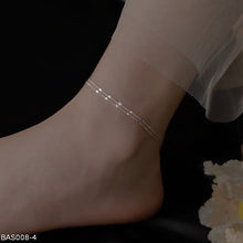 Double layer minimalist chain anklet