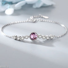 Crystal ocean heart bracelet