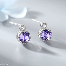 Crystal ocean heart earrings