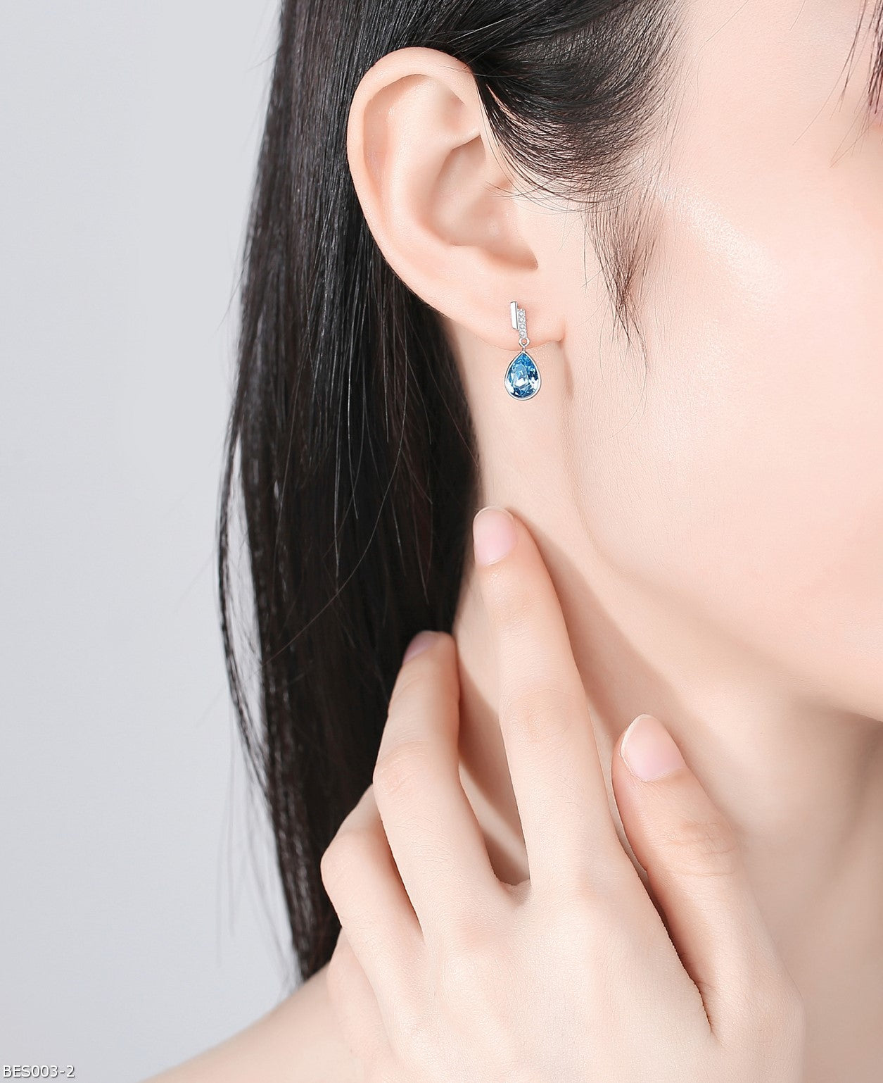 Austrian crystal Only Love stud earrings