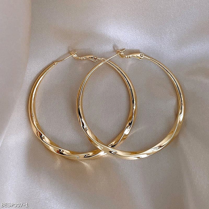 Mobius ring earrings