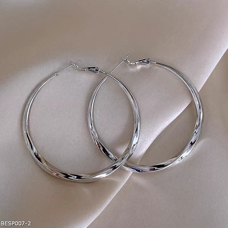 Mobius ring earrings