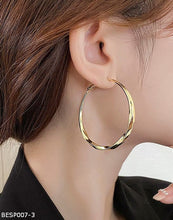 Mobius ring earrings