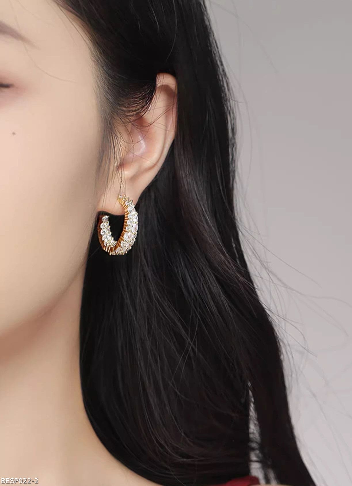 Premium full zircon earrings