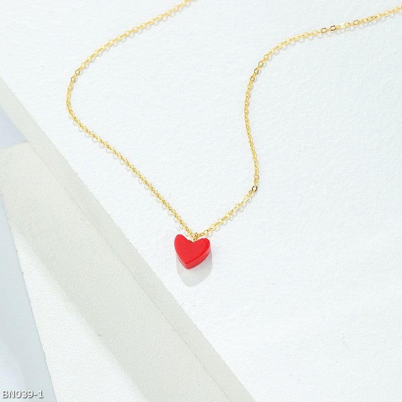Red heart necklace