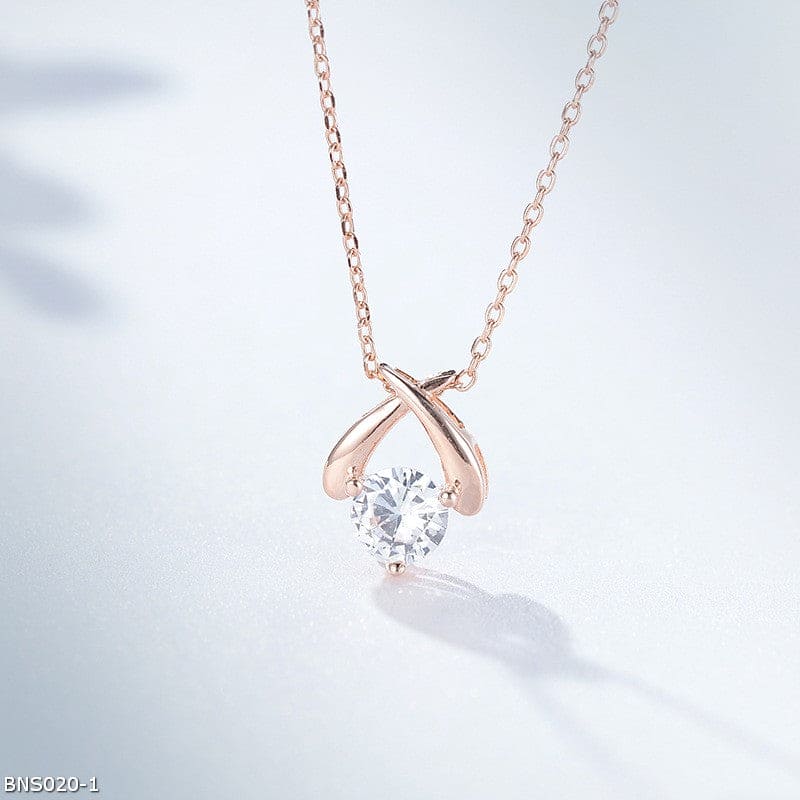 Sweet love rose gold necklace