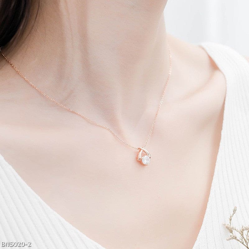 Sweet love rose gold necklace