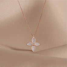 ins style double sided clover necklace