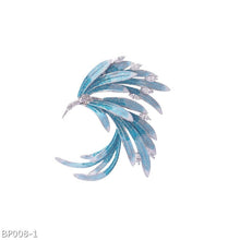 Vintage enamel phoenix brooch