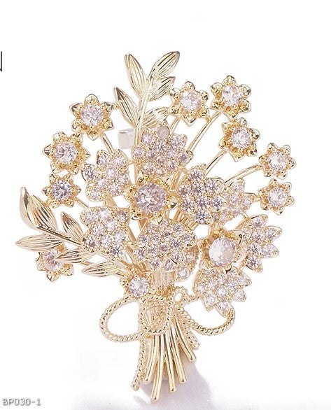 Luxury Super Sparkling Crystal Fortune Tree Brooch