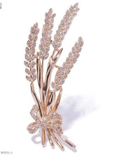 Gold barley brooch