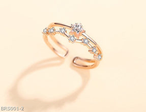 Fashion star zircon ring