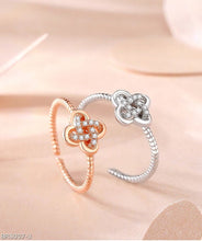 Clover micro-set zircon ring