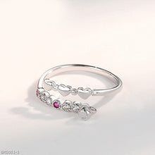 Heart color zircon ring