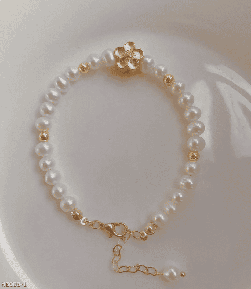 Natural pearls peach blossom bracelet