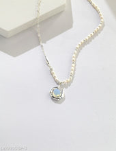 Natural pearl opal necklace